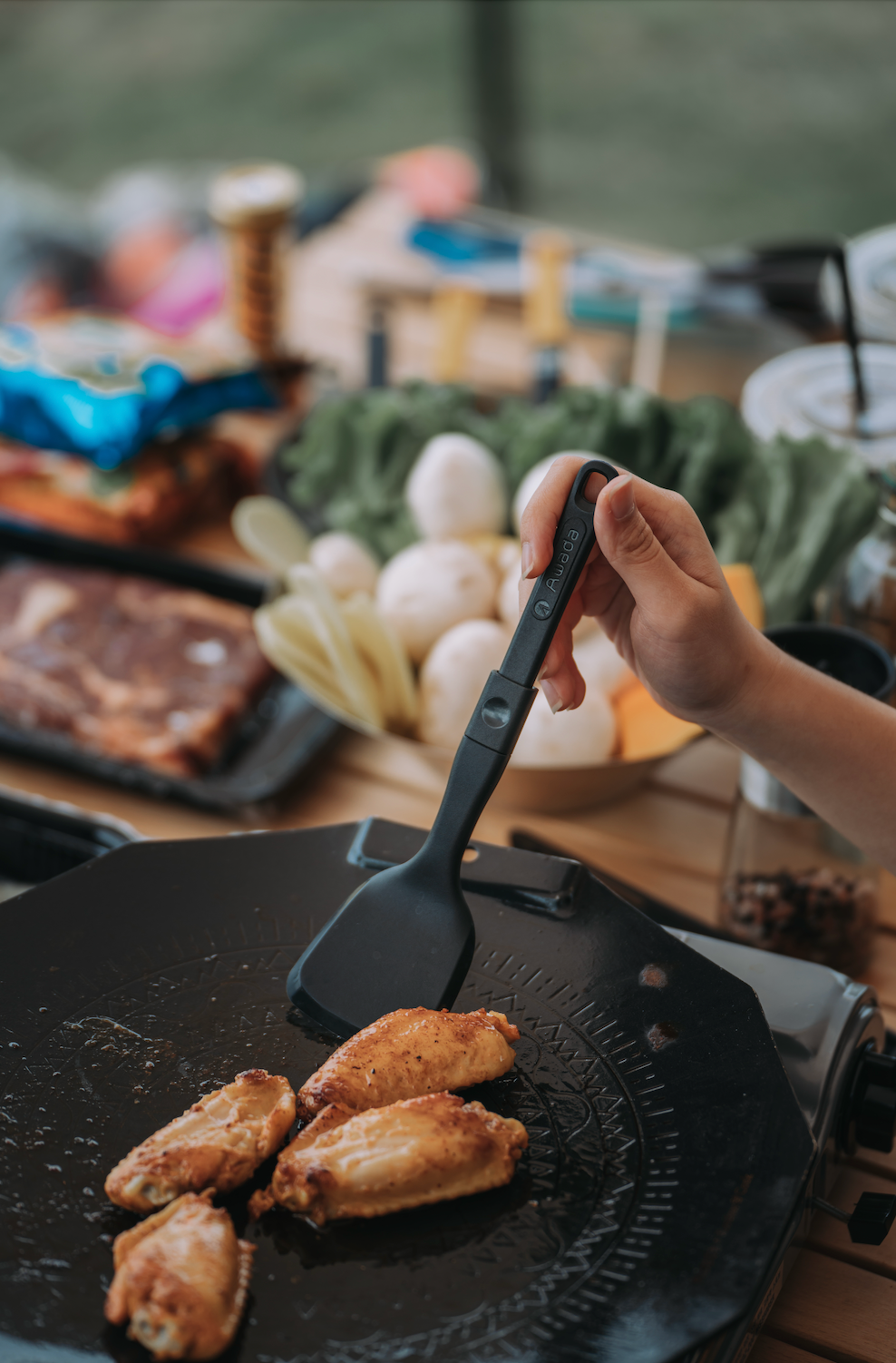 Awadaシリコンツール4点セット(黒色) 4-pc SILICONE TOOLS SET (BLK)