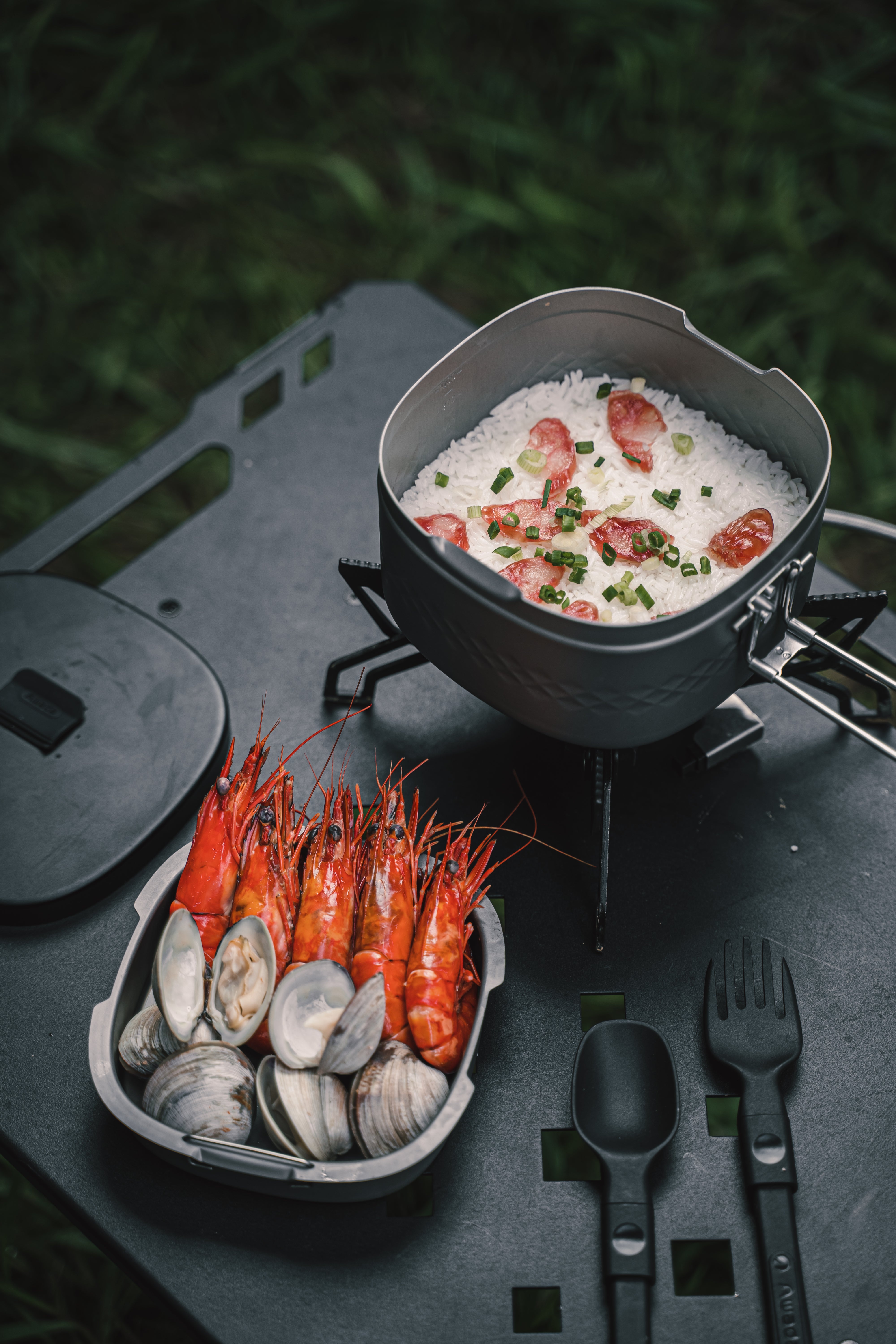 Awadaランチボックス多機能調理セット Multi-Functional Portable Cooking Lunch Box Set
