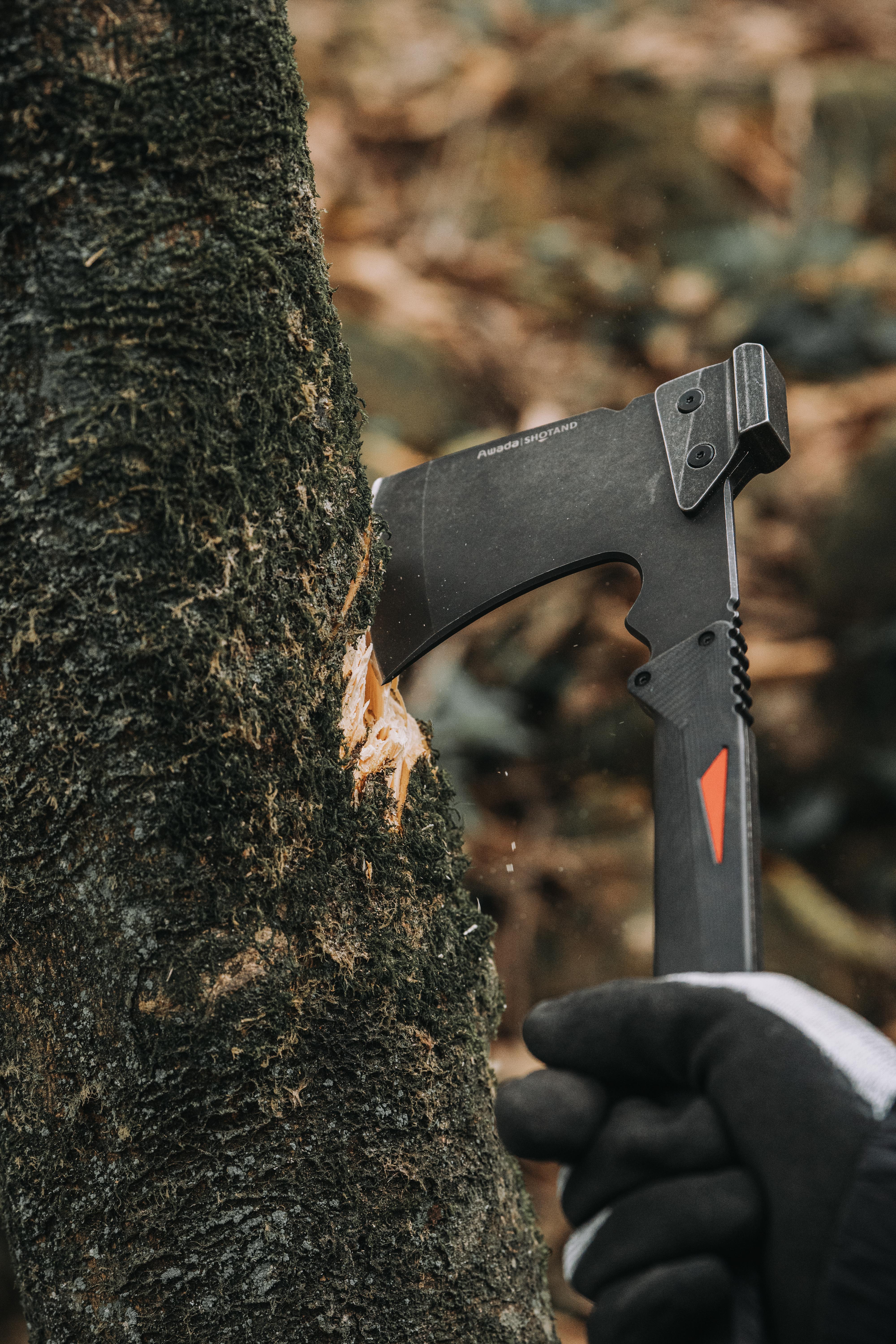Awada SHOTANDシリーズ - アウトドアタクティカルハチェット SHOTAND Series Long Hand Axe