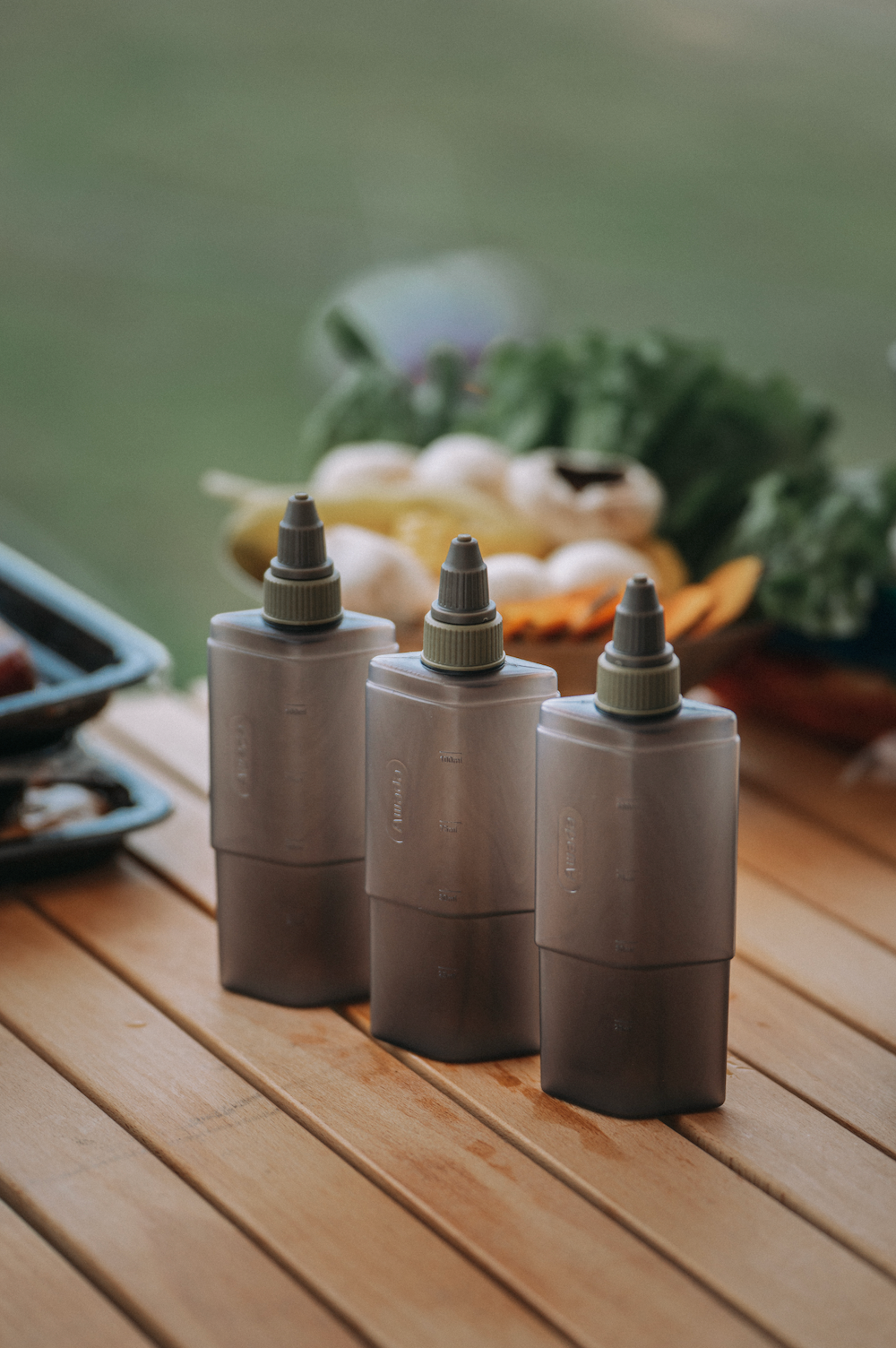 Awadaアウトドア用調味料入れ（緑色）2-pc CONDIMENT BOTTLE SET（GRN）