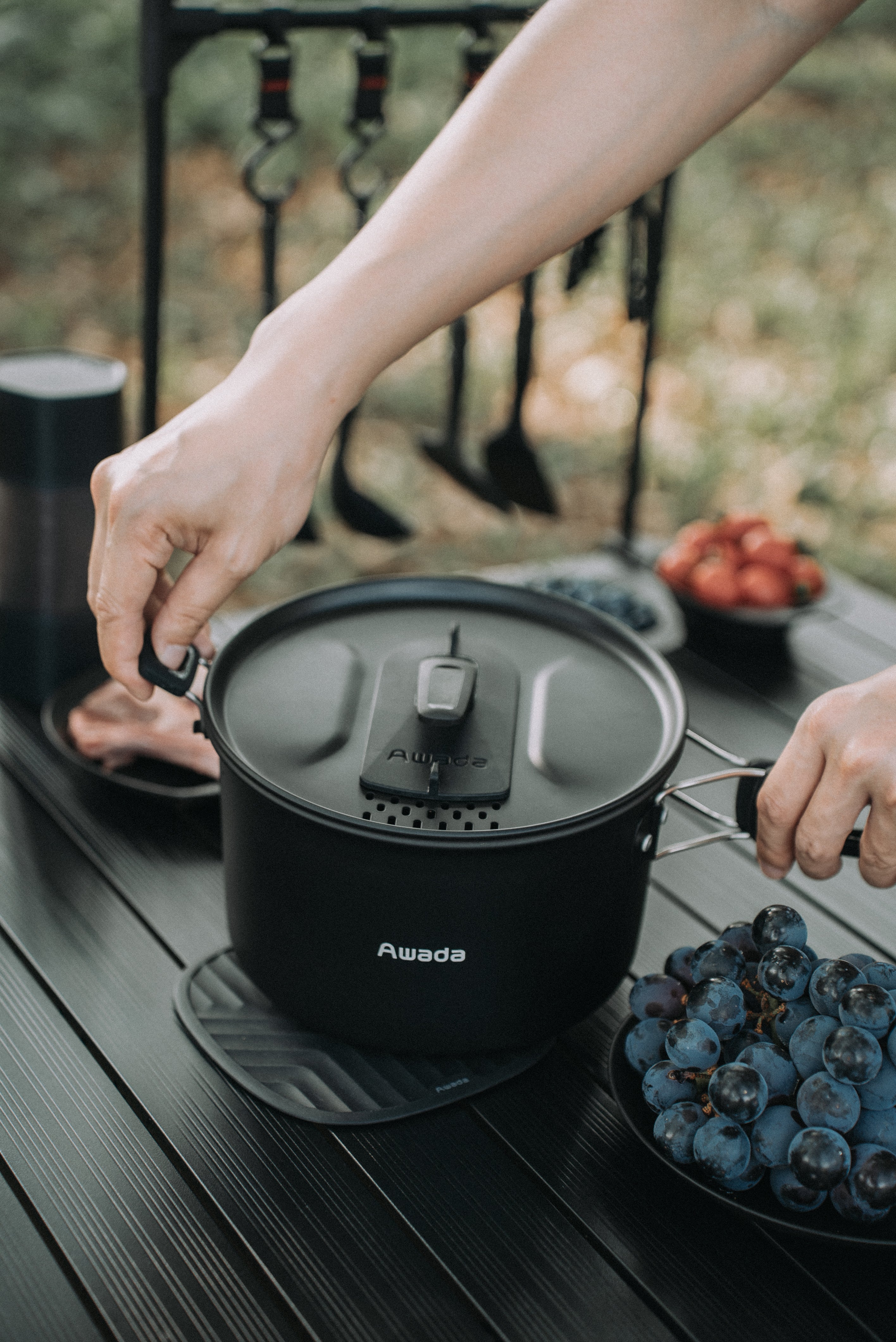 Awadaマルチアウトドア調理セット 25点セット 25-pc POT & PAN SET