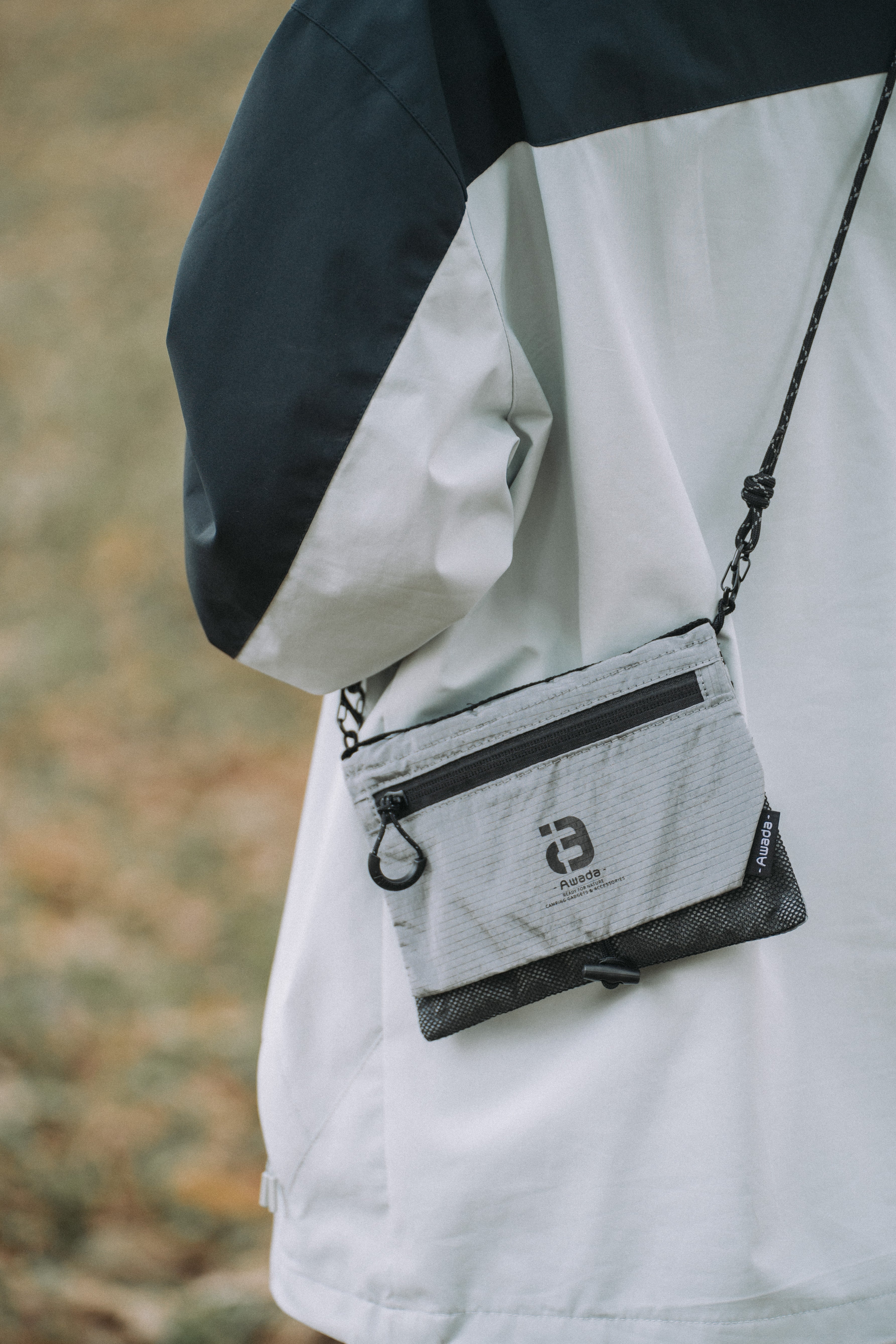 Awada ダブルユース折りたたみショルダーバッグ Dual-Use Foldable Crossbody Bag