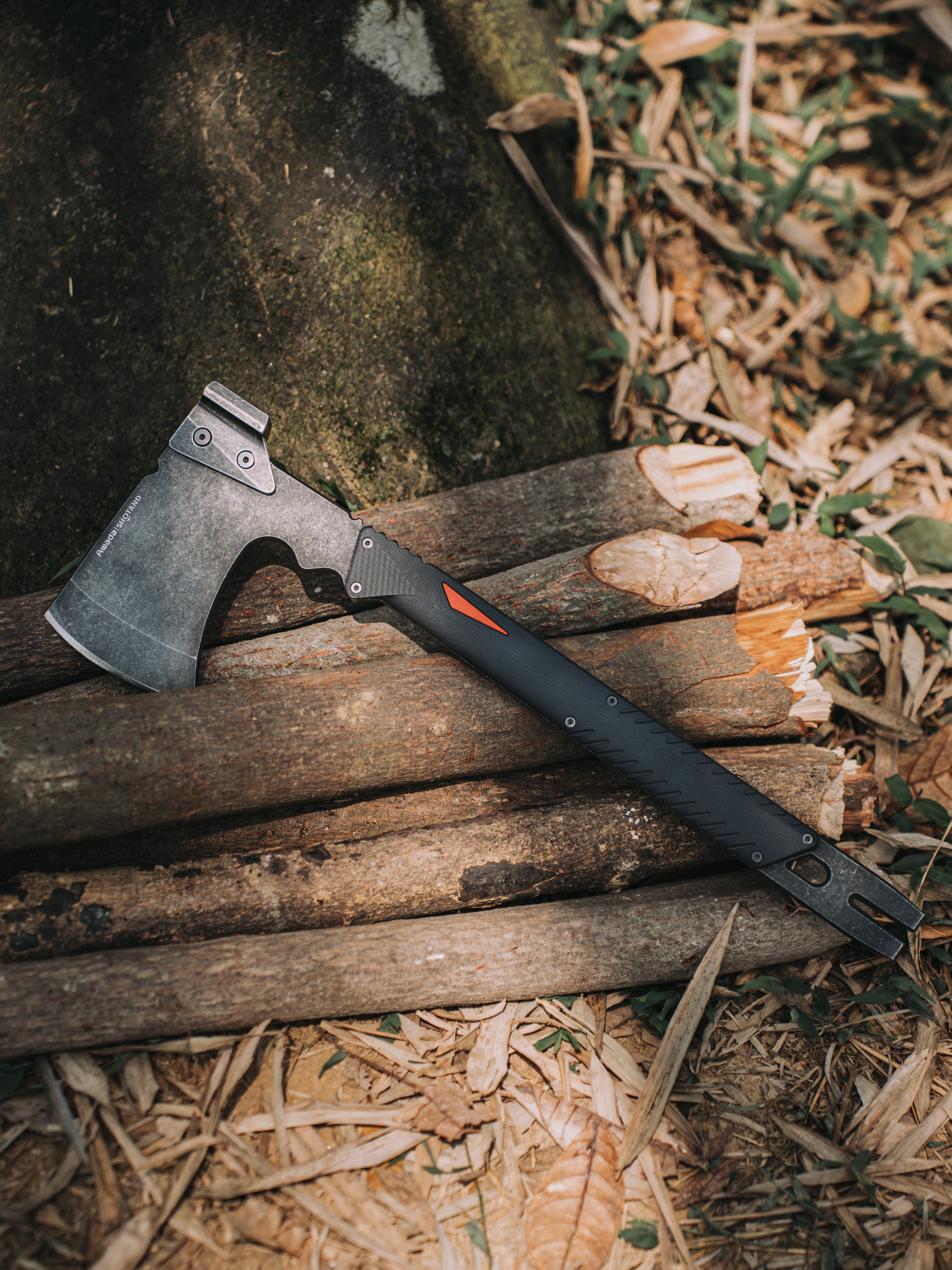 Awada SHOTANDシリーズ - アウトドアタクティカルハチェット SHOTAND Series Long Hand Axe