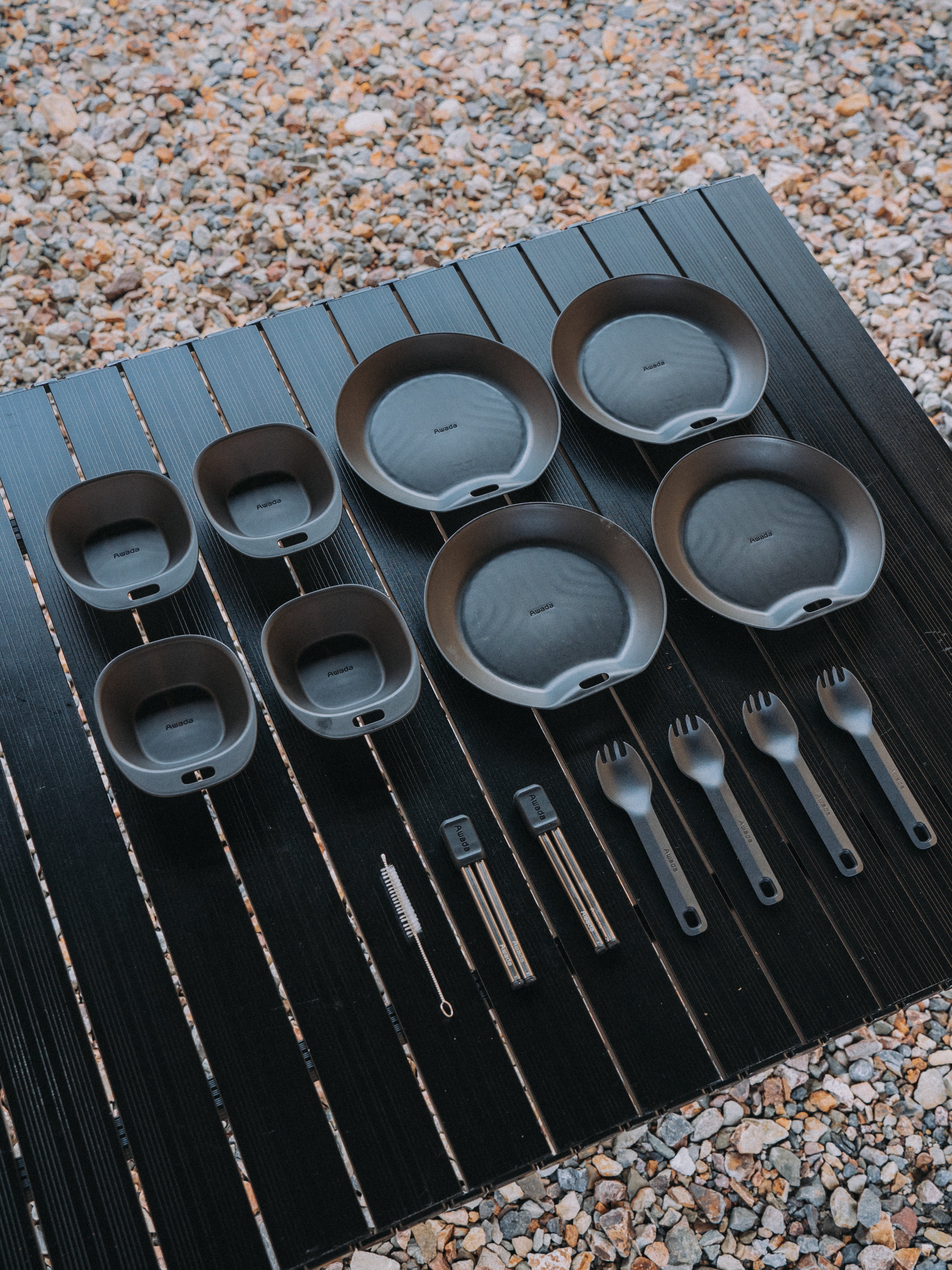 Awadaマルチアウトドア調理セット 25点セット 25-pc POT & PAN SET